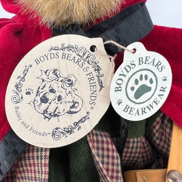 NWT Boyds Bears Bailey Little Red Riding Hood Vintage Teddy Bear - Picture 2 of 7